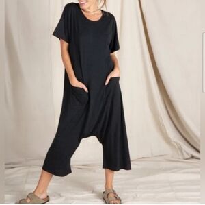 Natural Life Nomad knit jumpsuit in charcoal s/m